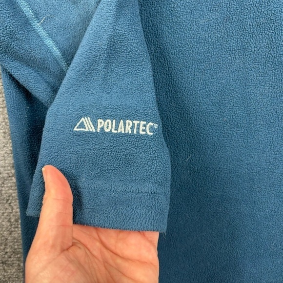 MOUNTAIN HARD WEAR Men’s 1/4 Zip Pullover Fleece Blue Polartec size: Medium - Picture 4 of 7